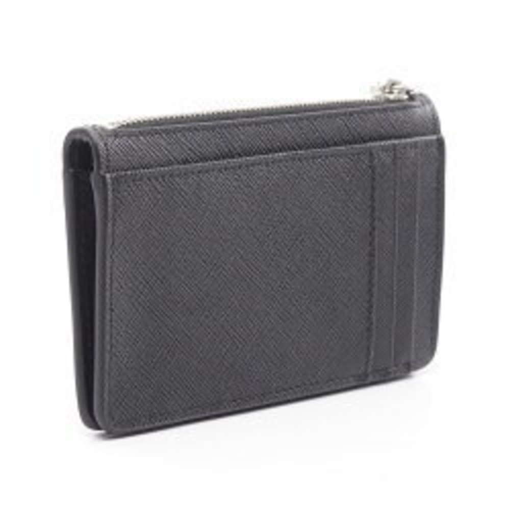 Prada SAFFIANO TRIANGOLO Wallet Leather Black - Picture 2 of 4